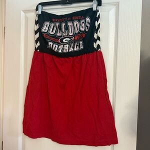 Bulldogs Red Tshirt dress